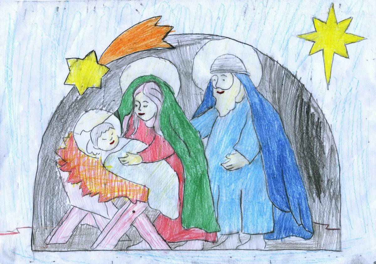 Рисунок на тему рождество #8