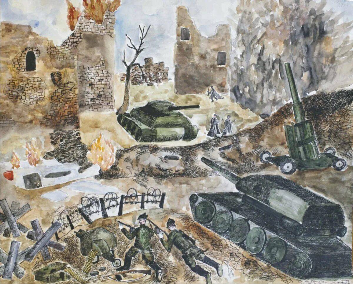 Рисунок на тему сталинградская битва #27