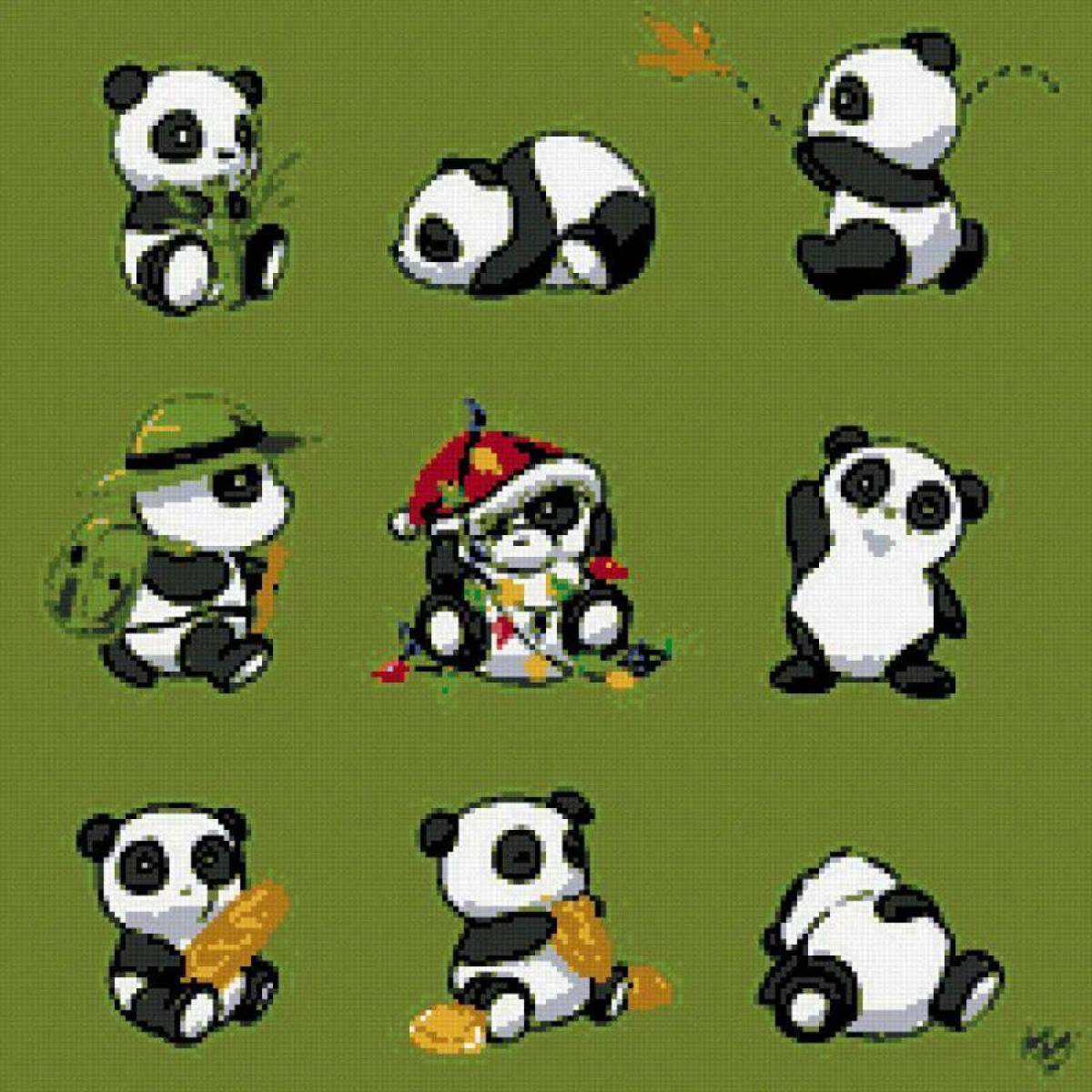 Рисунок панда #7