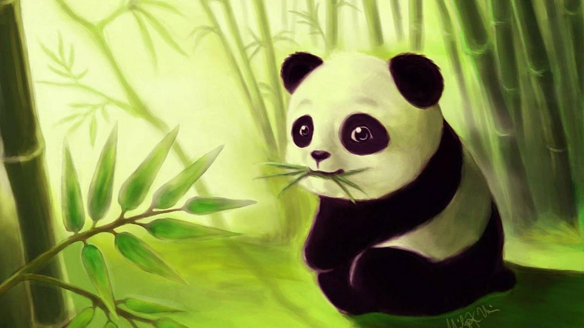 Рисунок панда #19