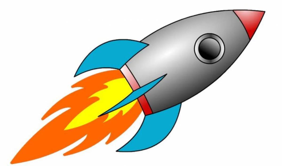 Рисунок ракета для детей #1