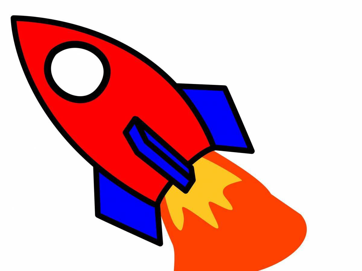 Рисунок ракета для детей #2