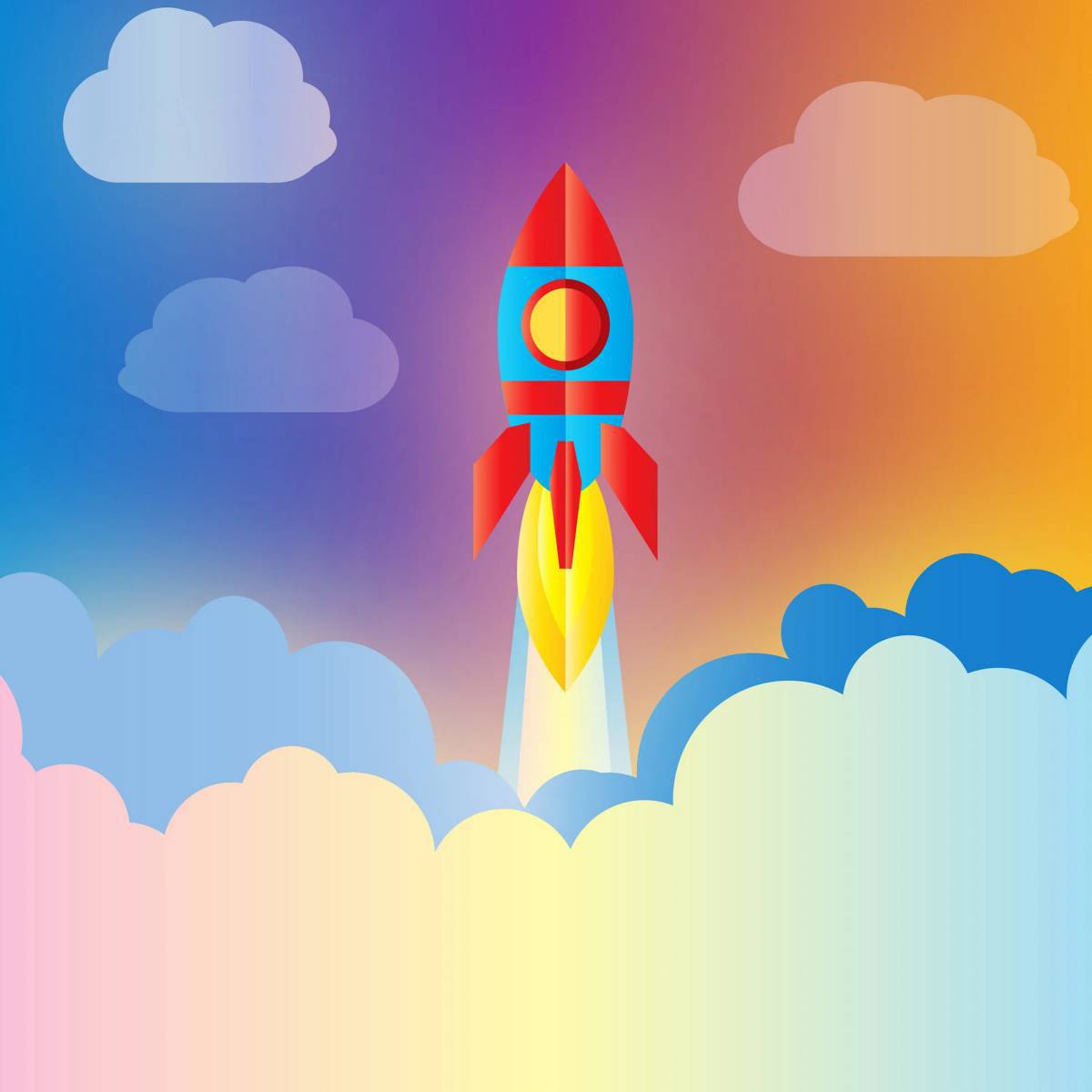 Рисунок ракета для детей #23