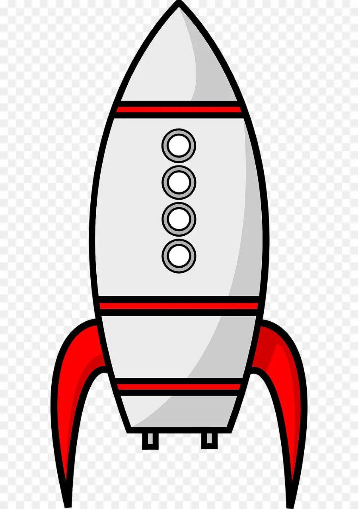 Рисунок ракета для детей #27