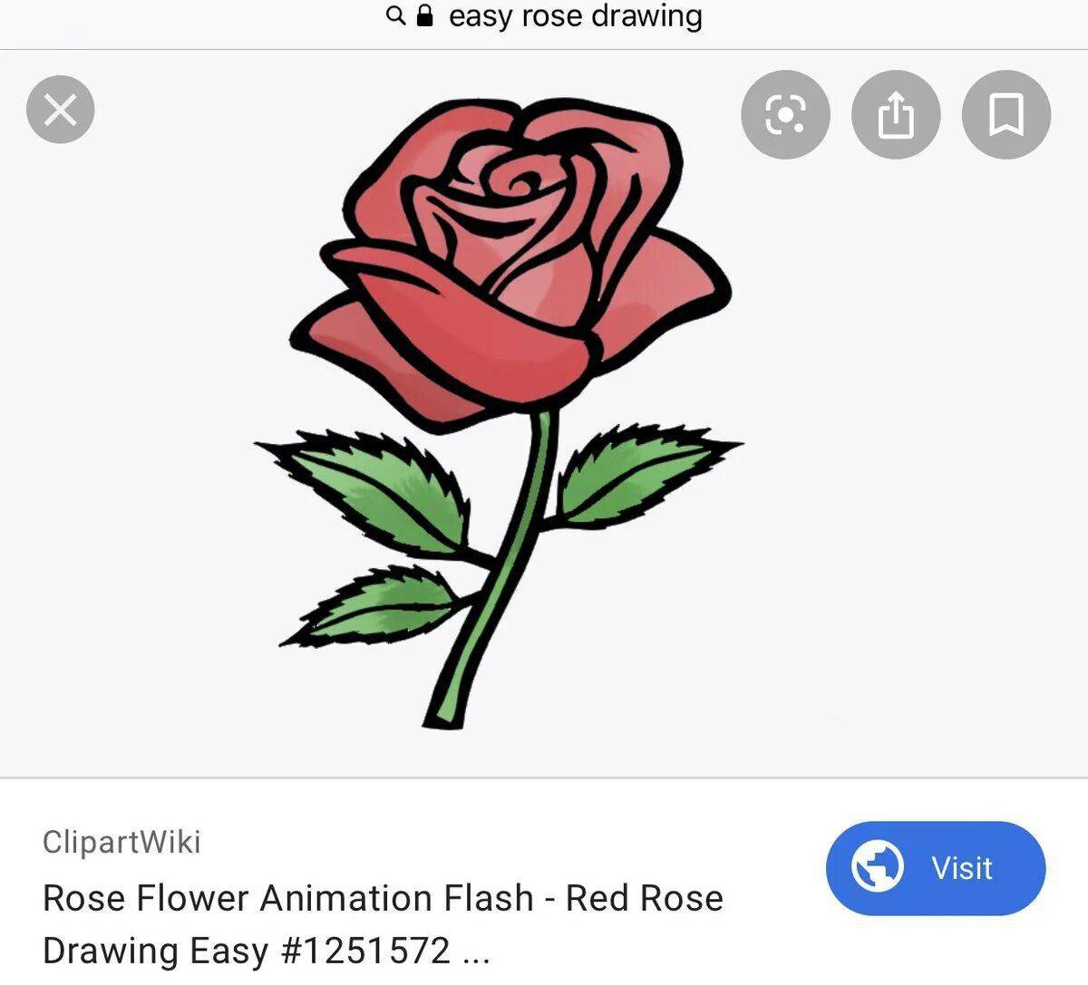 Рисунок роза #1
