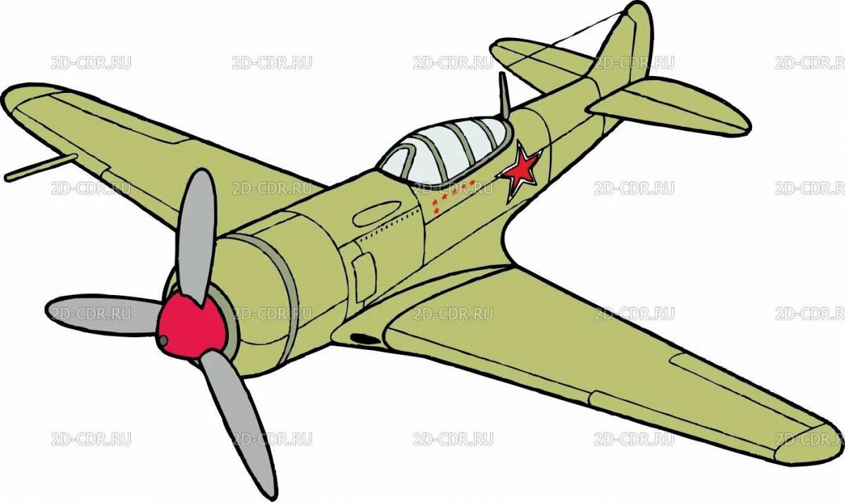 Рисунок самолет военный #1