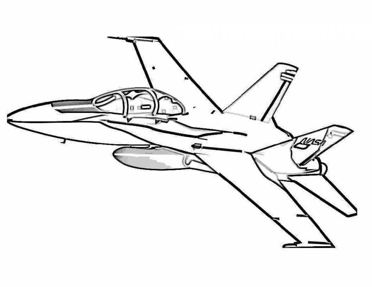 Рисунок самолет военный #14