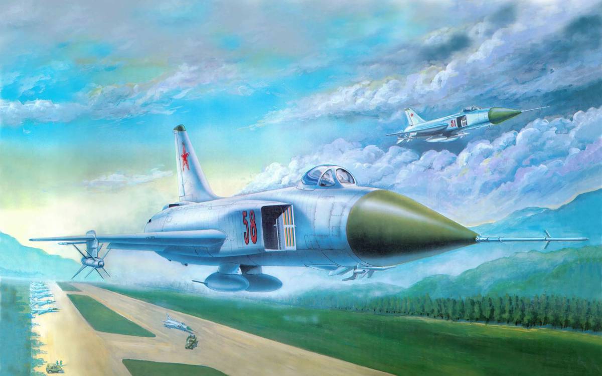 Рисунок самолет военный #16