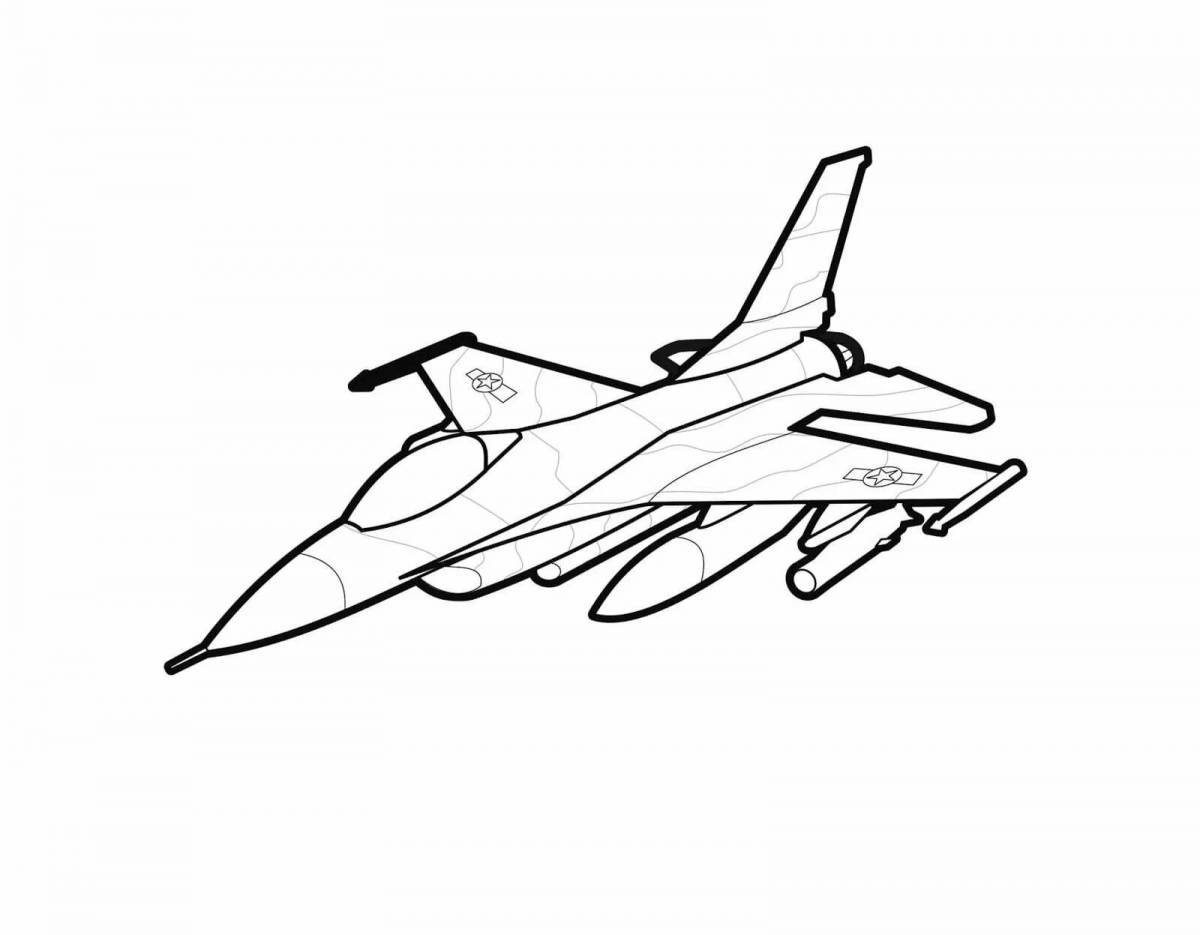 Рисунок самолет военный #26
