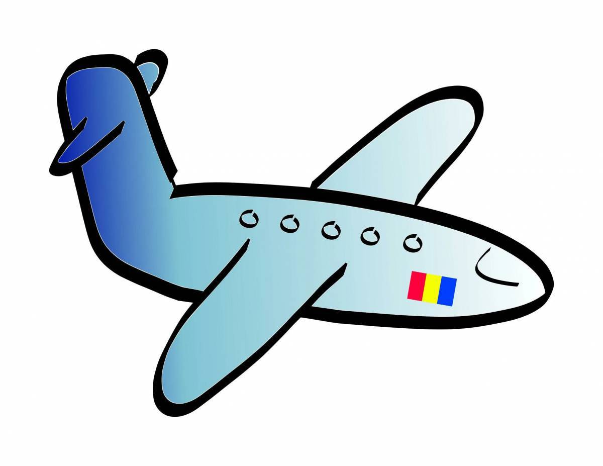 Рисунок самолет для детей #8