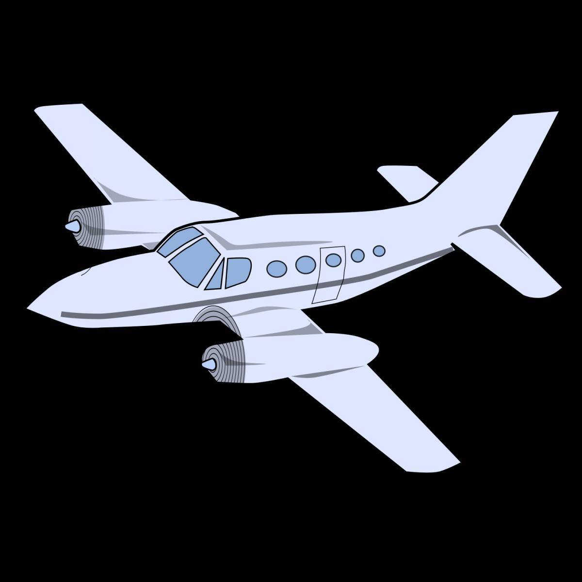 Рисунок самолет для детей #13