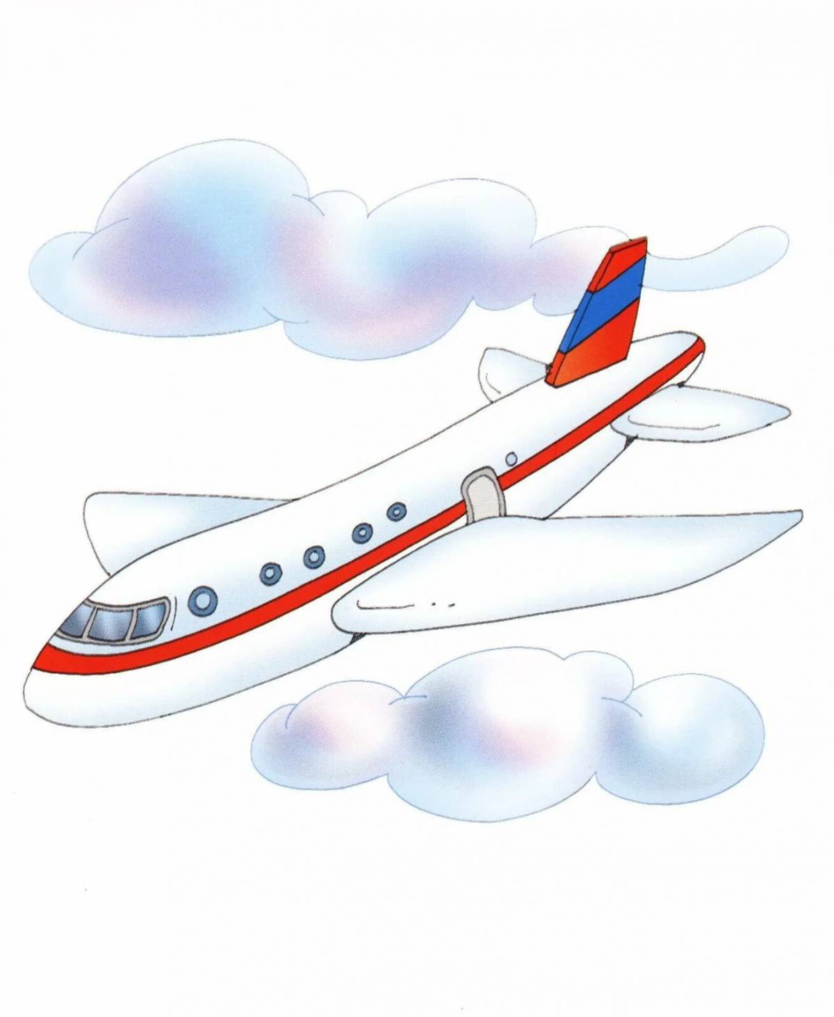 Рисунок самолет для детей #29