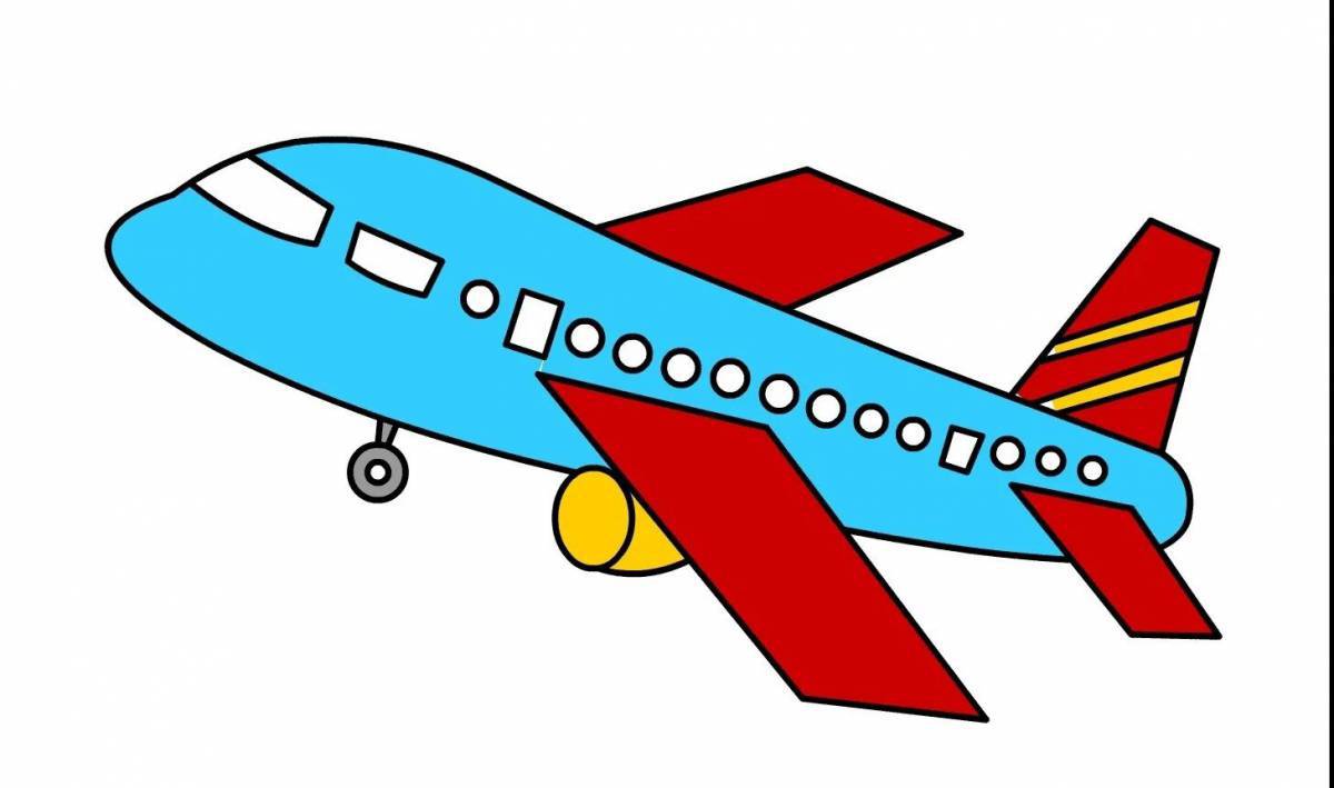 Рисунок самолет для детей #31