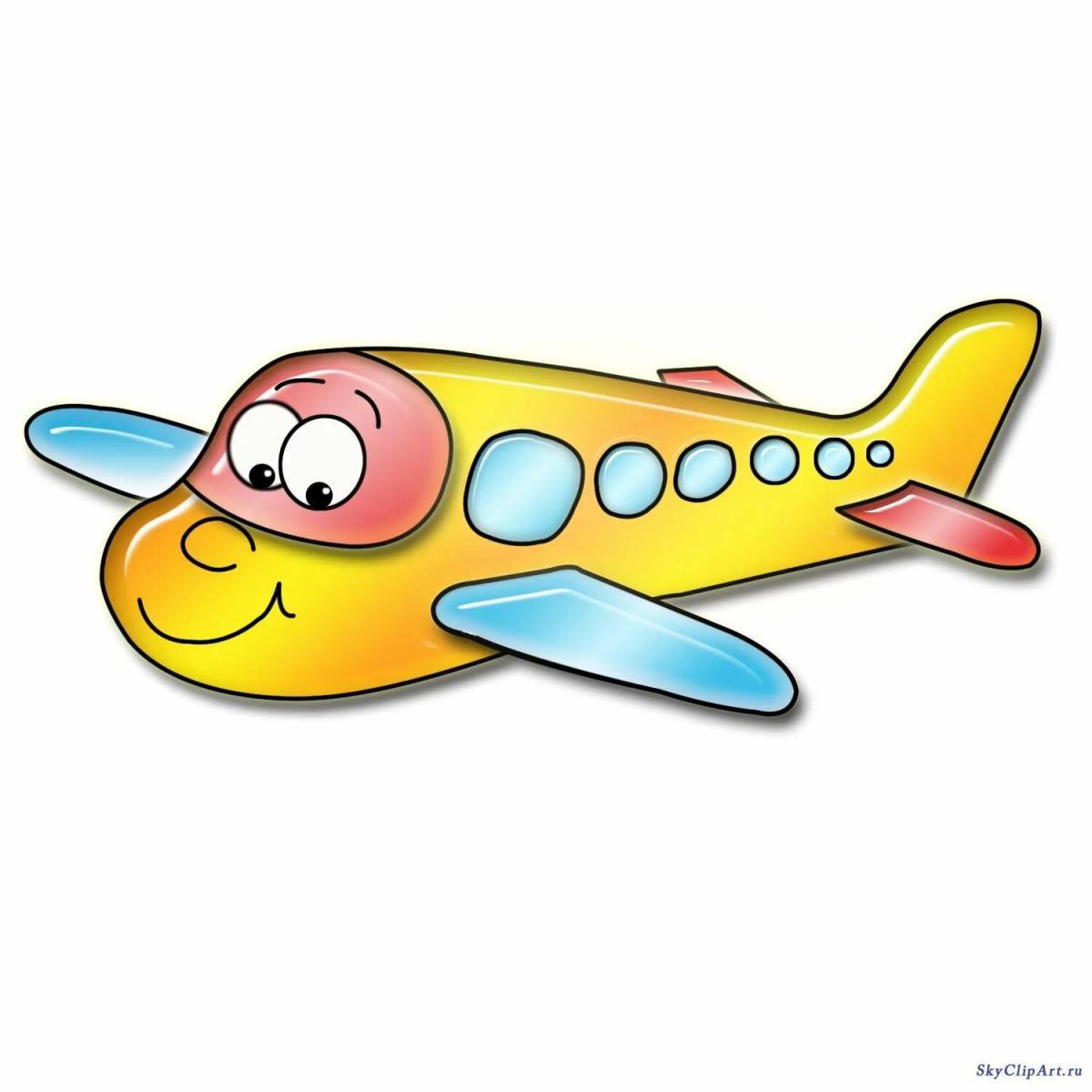 Рисунок самолет для детей #32