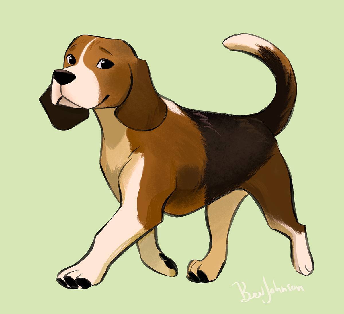 Рисунок собака для детей #19