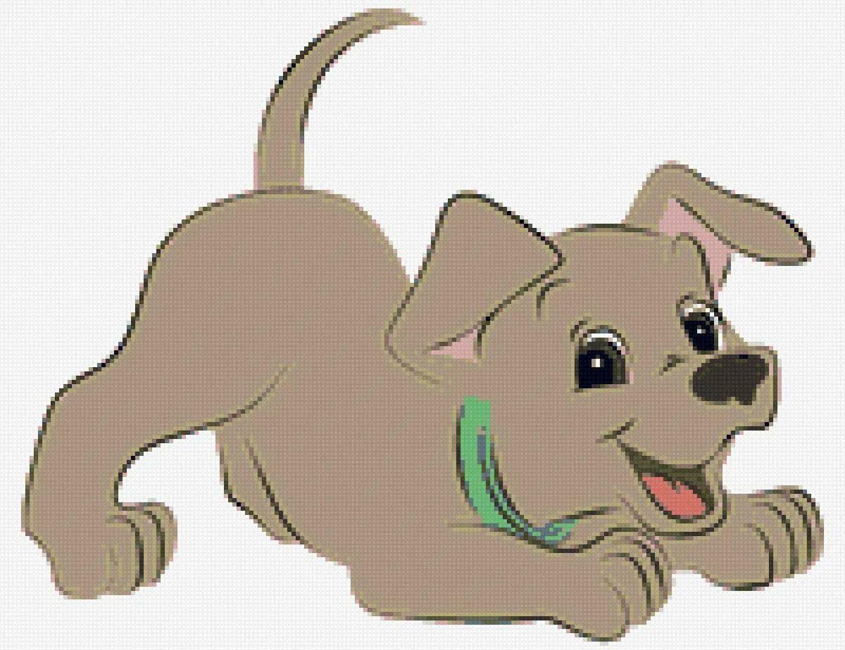 Рисунок собака для детей #24