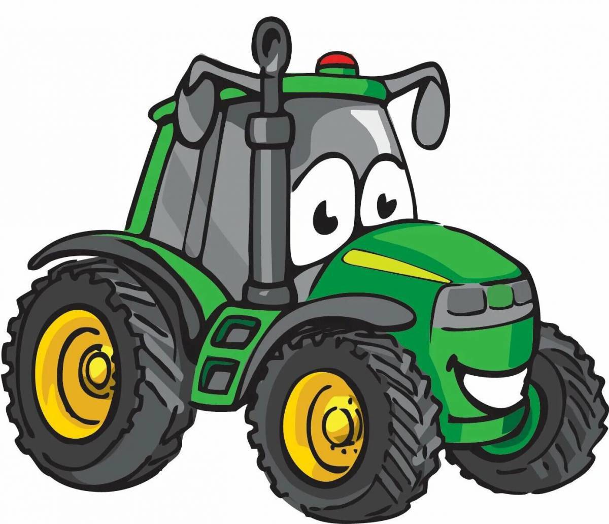 Рисунок трактор для детей #1