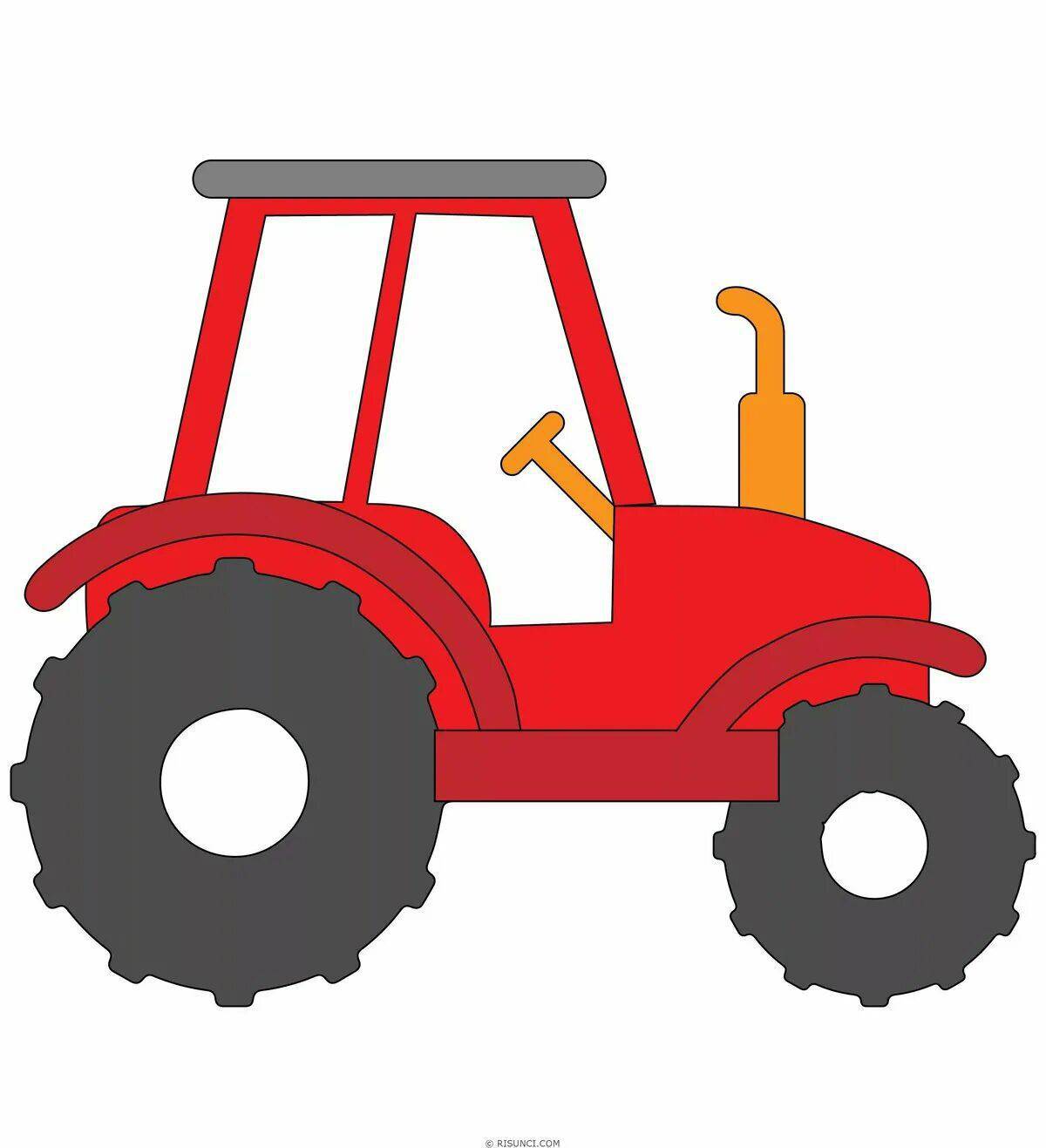 Рисунок трактор для детей #2
