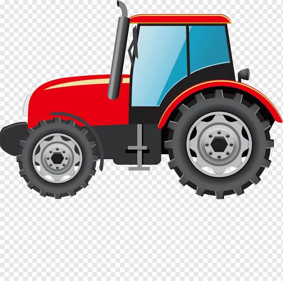 Рисунок трактор для детей #3
