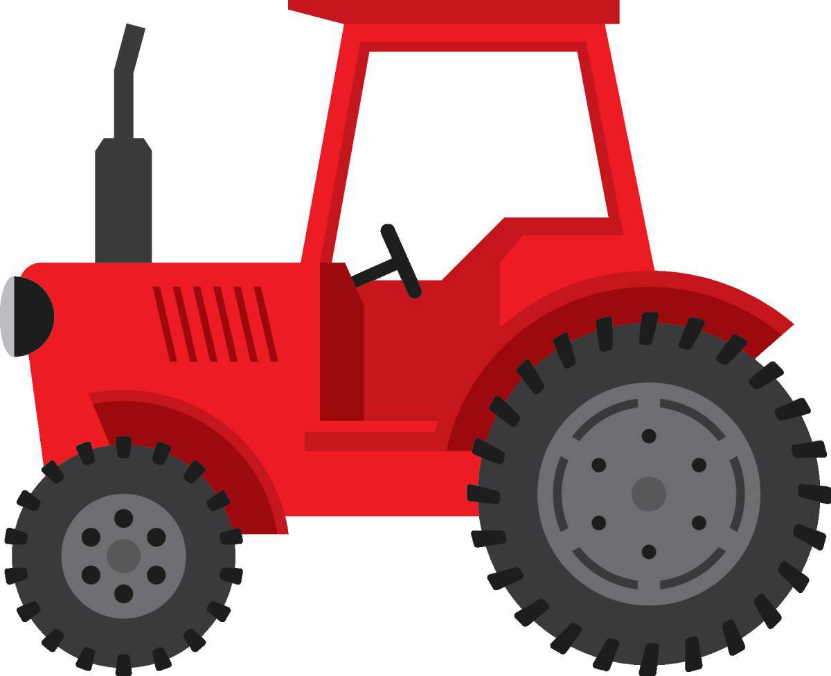 Рисунок трактор для детей #4