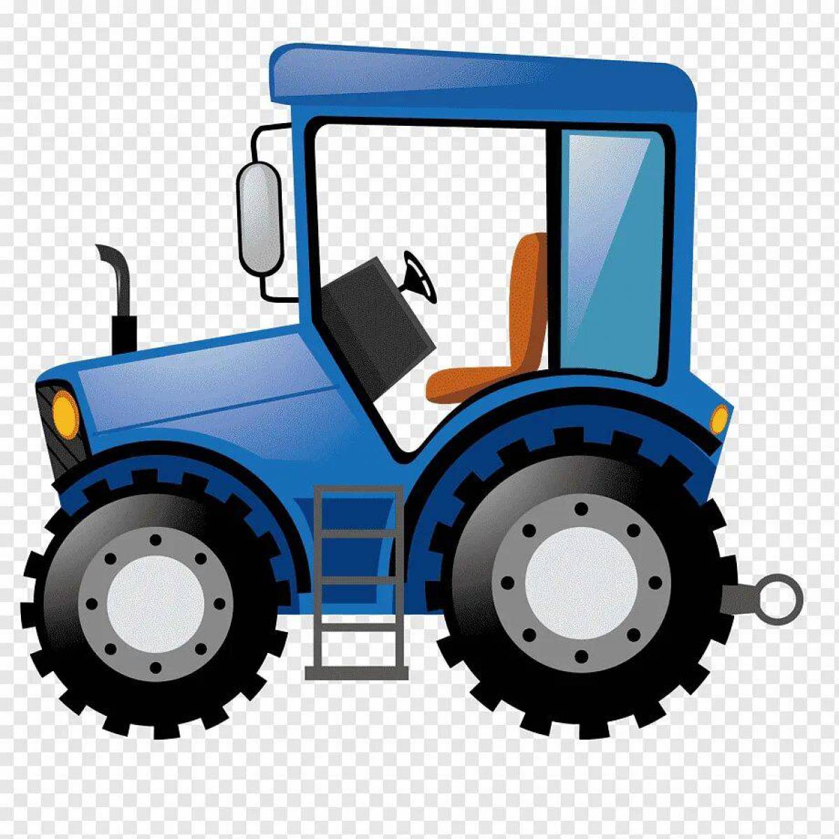 Рисунок трактор для детей #7