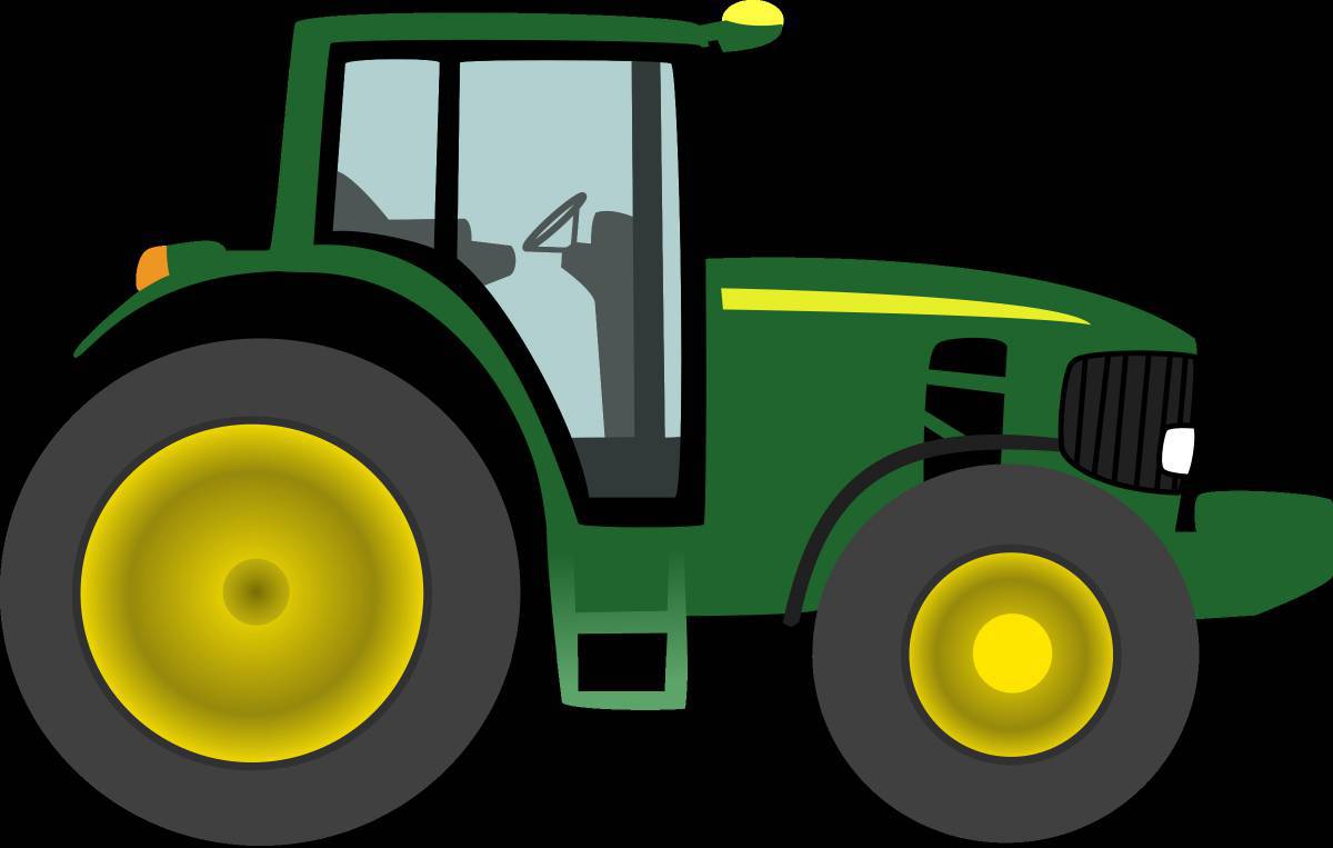 Рисунок трактор для детей #9