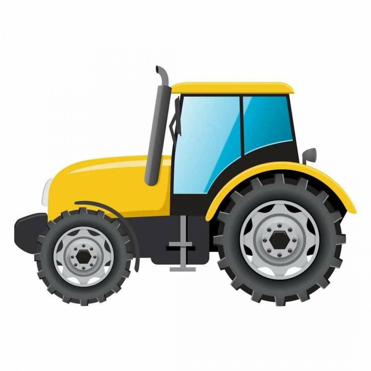 Рисунок трактор для детей #10