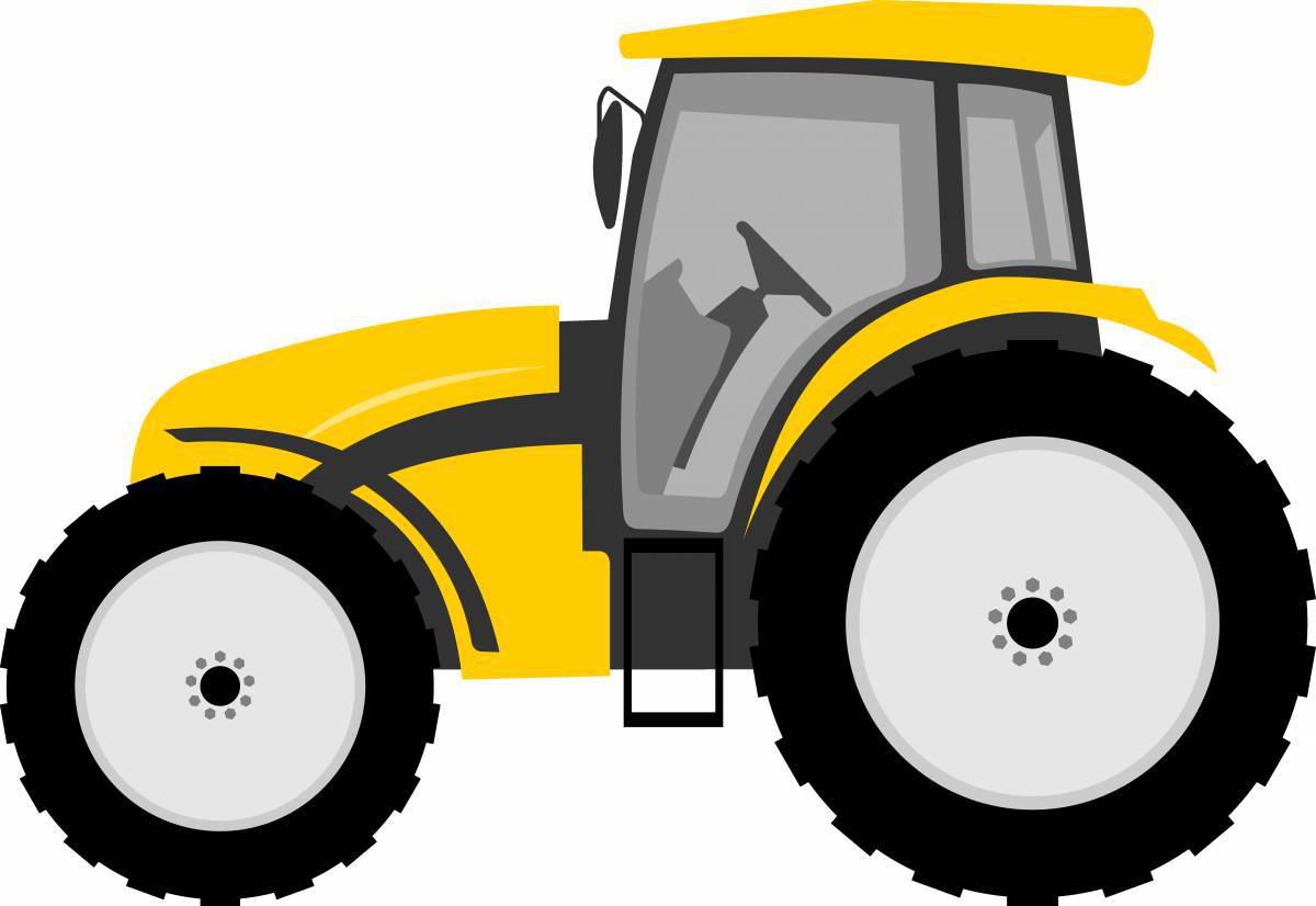 Рисунок трактор для детей #13