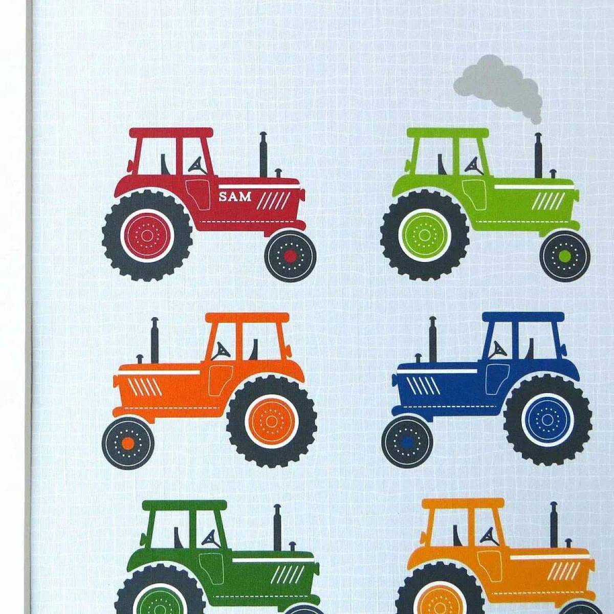 Рисунок трактор для детей #14
