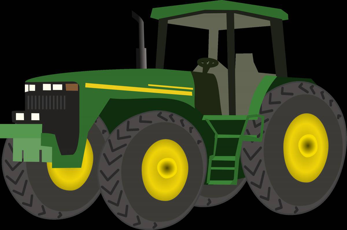Рисунок трактор для детей #18