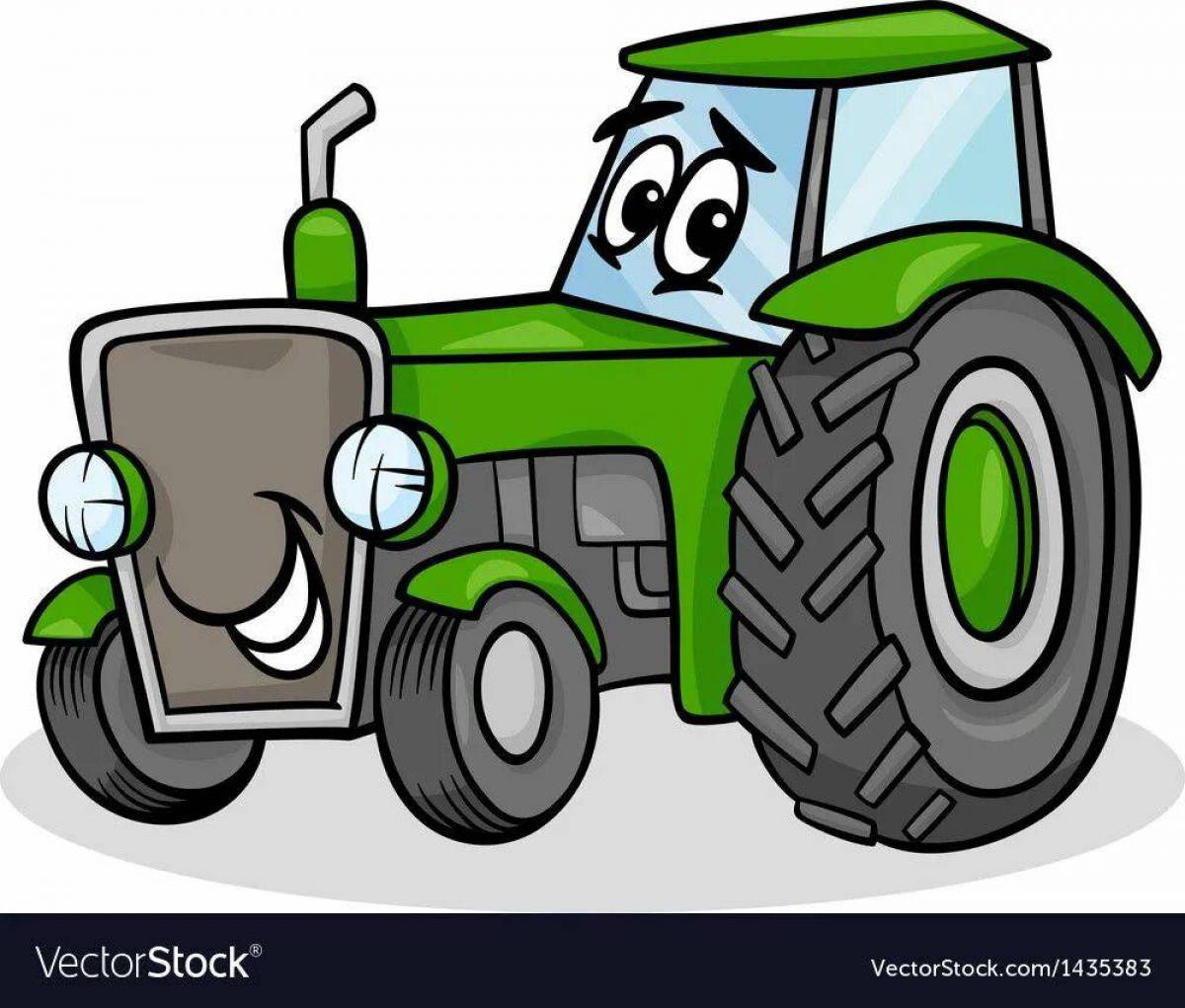 Рисунок трактор для детей #20