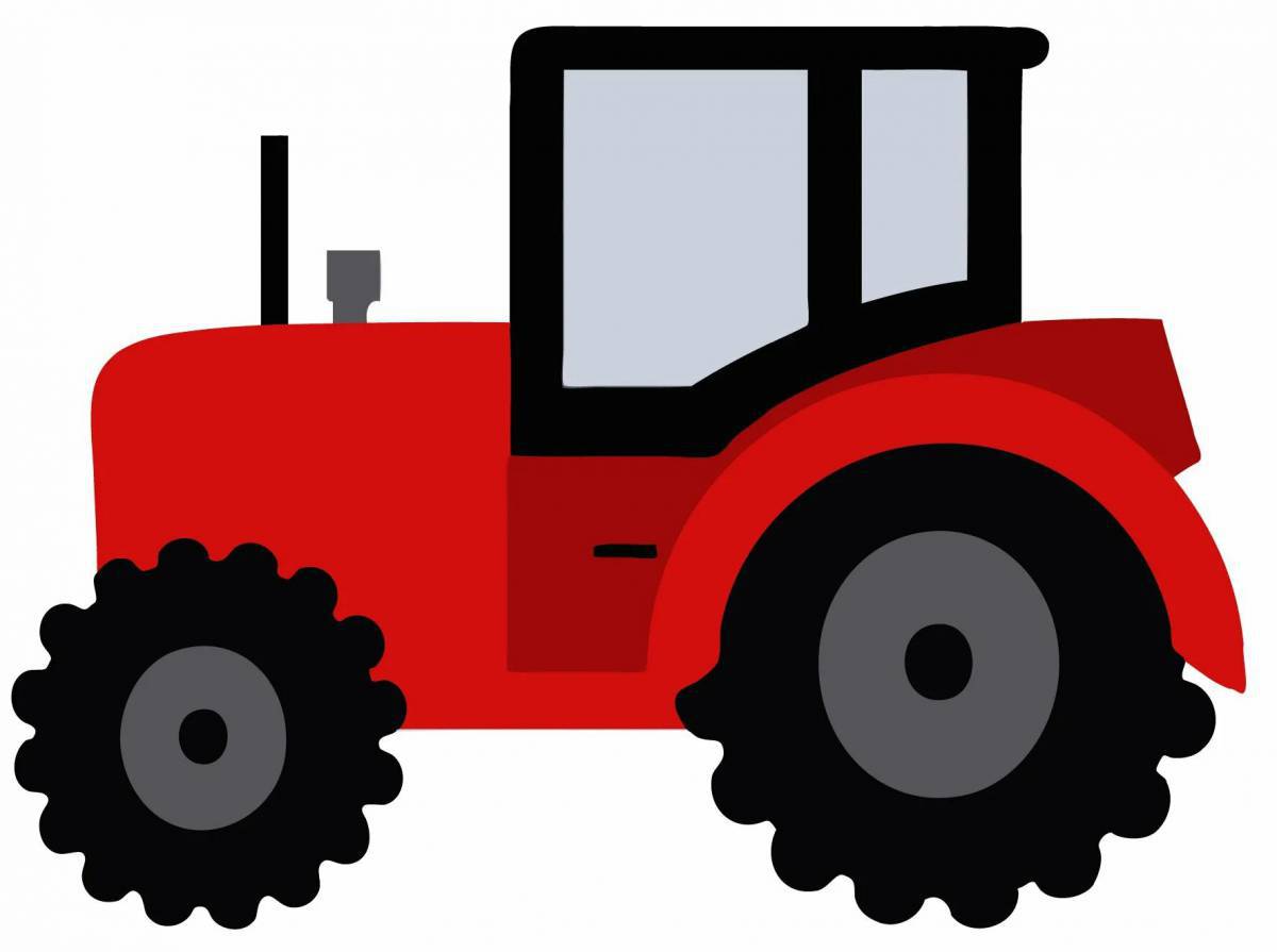 Рисунок трактор для детей #22