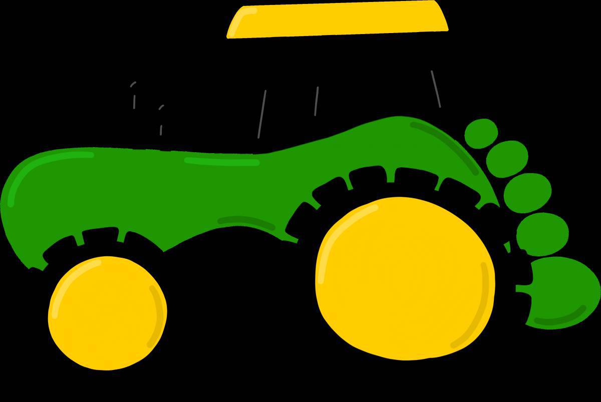 Рисунок трактор для детей #23