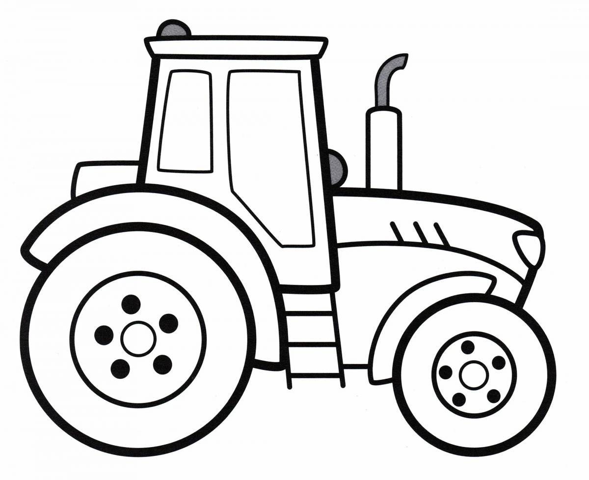 Рисунок трактор для детей #30