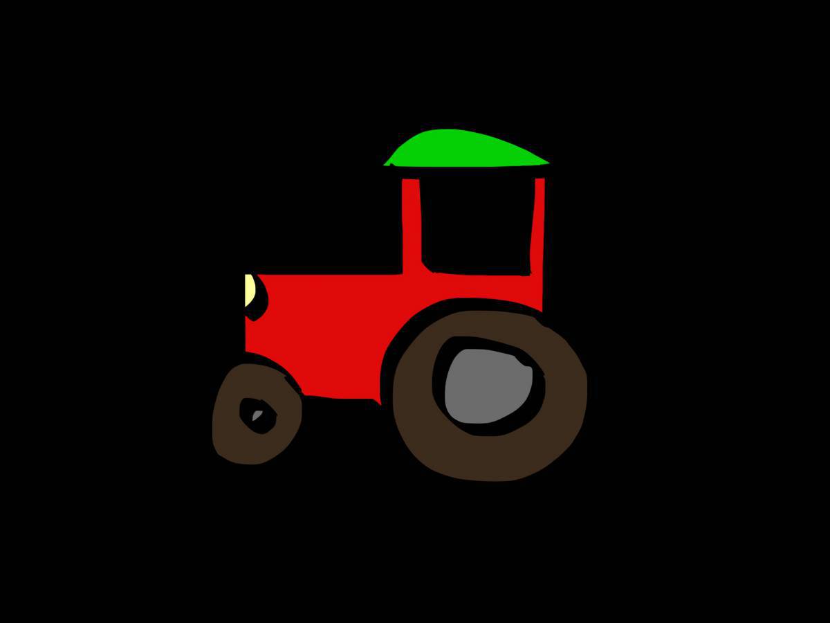 Рисунок трактор для детей #31