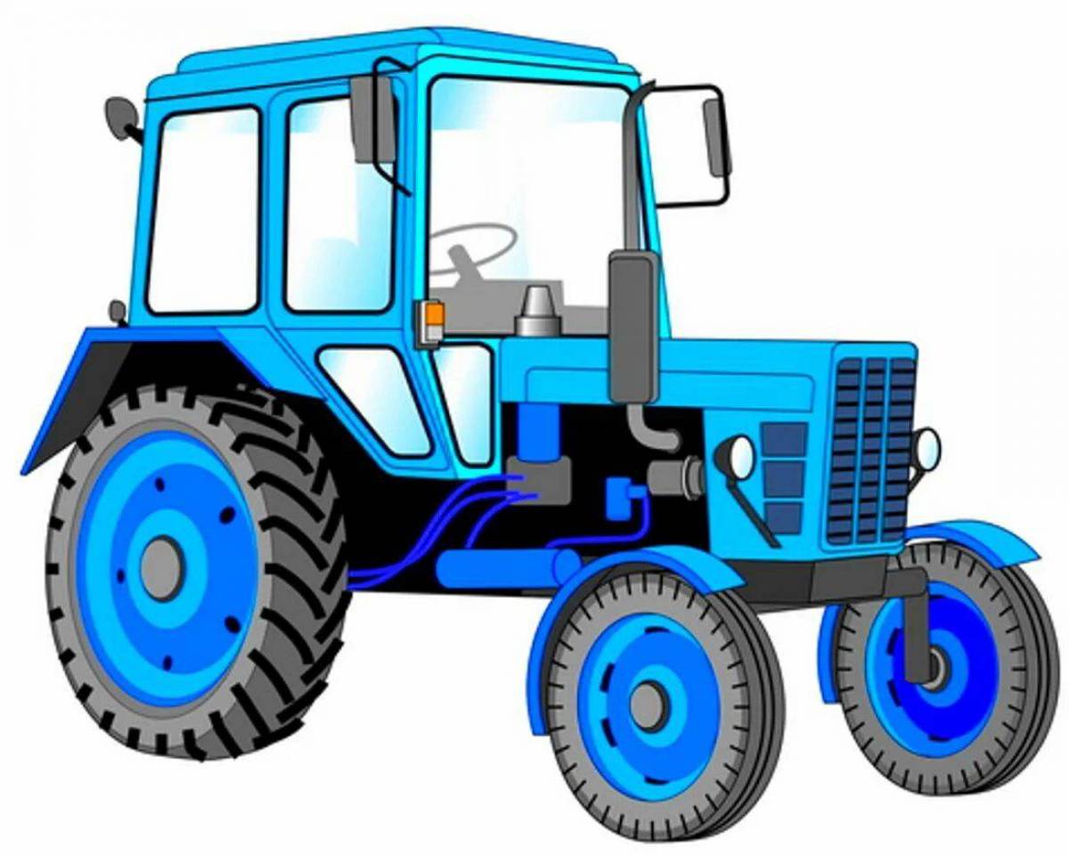 Рисунок трактор для детей #33