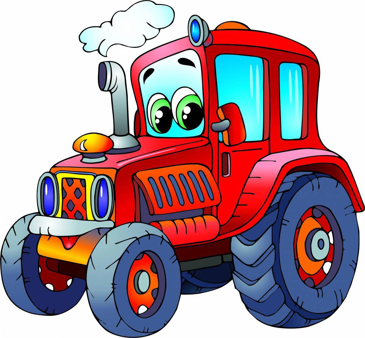 Рисунок трактор для детей #37