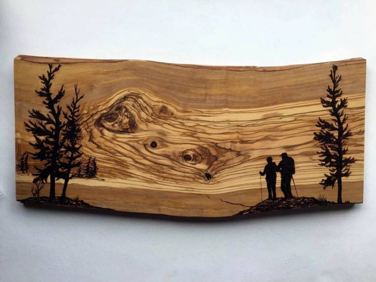 Рисую по дереву деревянная #34