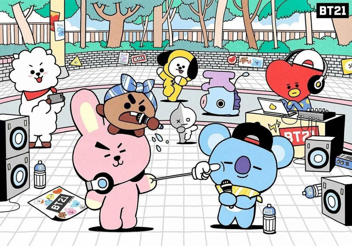 Bt21 юнги рисунок