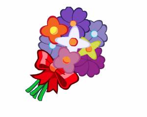 Раскраска букет цветов для детей #1 #44858