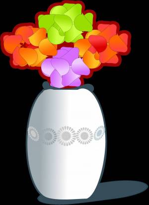 Раскраска ваза для детей #13 #46137