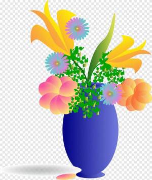 Раскраска ваза с цветами #16 #46165