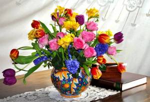 Раскраска ваза с цветами #27 #46176