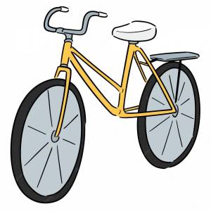Раскраска велосипед для детей #27 #46892