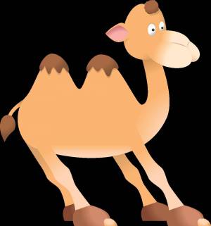 Раскраска верблюд для детей #4 #47303