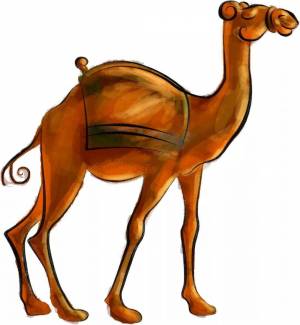 Раскраска верблюд для детей #17 #47316