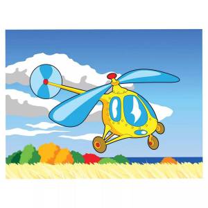 Раскраска вертолет для детей #1 #47401