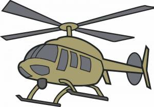 Раскраска вертолет для детей #10 #47410