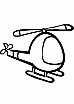 Раскраска вертолет для детей #21 #47421