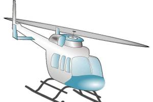 Раскраска вертолет для детей #24 #47424